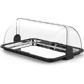 Super Merchant Présentoir à rouleau , transparent, pour buffets chauds et froids