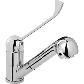 Hendi Évier simple avec étagère extensible