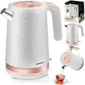 Berdsen Bouilloire électrique 1.7l BD-705 blanc-cuivre