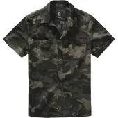 Brandit Chemise 'Roadstar' gris / kaki / vert foncé