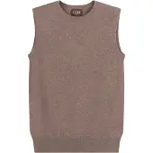 GOBI Cashmere Cardigan 'Women's Timeless Cashmere Crewneck Vest' taupe