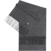 GOBI Cashmere Écharpe 'Unisex Cashmere Fringed Scarf' gris chiné