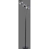 JUST LIGHT Lampadaire noir Big Widow 3 lumières