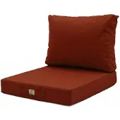 Deco Arts Coussins pour salon de jardin déhoussable 50x50cm Terracotta