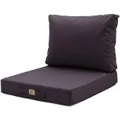 Deco Arts Coussins pour salon de jardin déhoussable 50x50cmGris carbone