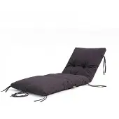 Deco Arts Coussin bain de soleil 185 x55cm Gris carbone