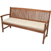 Beautissu Coussins de banc Base BK, 150x48x5cm, naturel
