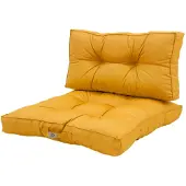 Deco Arts Coussins pour salon de jardin capitonné 60x60cm jaune
