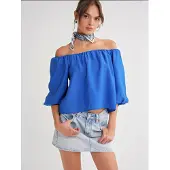 MixRay Chemisier bleu cobalt