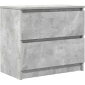 vidaXL Armoire TV gris béton 60x35x54 cm Bois composite