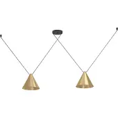 Eglo Suspension NARICES 1 acier noir E27 2X40W L:173cm L:26cm H:110cm dimmable