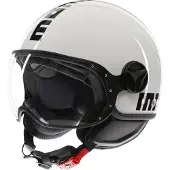 Momo Design FGTR Classic Casque Jet Blanc/Noir 55 unisex