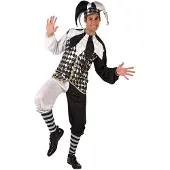 Atosa Harlequin Costume Blanc XL Enfants