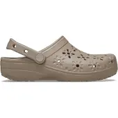 Crocs Classic Floral Cut Out Clogs Marron EU 42-43