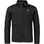 Schöffel Veste en polaire fonctionnelle 'Cascata' noir / blanc