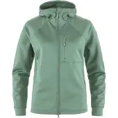 Fjall Raven - Polaire de randonnée - Abisko Grid Fleece Hoodie W Patina Green pour Femme - Taille XS - Vert