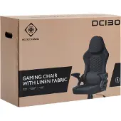 Deltaco DC130 Chaise de jeu Soft Woven Mesh noir (GAM-180)