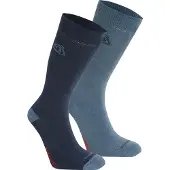 Craghoppers Nosilife Twin Pack Half Long Socks Bleu EU 43-47