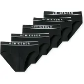 Schiesser Slip noir / blanc