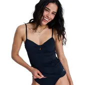 Roxy Essentials Sd Tankini Bikini Top Noir M Femme