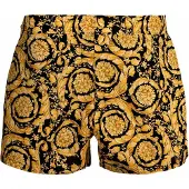 Versace Shorts de bain jaune / noir
