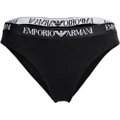 Emporio Armani pour femme. EW000404_AF13033 Lot de 2 culottes brésiliennes unies noires (M), Homewear, Coton