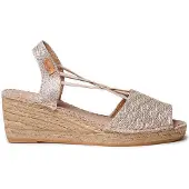 Toni pons Tess-cg Esparto Wedge Sandals Argenté EU 39 Femme