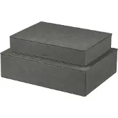 Blomus SAHLA Aufbewahrungsbox pewter 2tlg (30 cm, 2x)