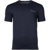 Emporio Armani T-Shirt bleu foncé / blanc