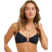 Roxy Love Bralette Bikini Top Gris XS Femme