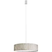 Nowodvorski Lighting Lustre TURDA gris-argenté 3xE27x25W, tissu, dimensions : 110x50x50 cm, IP20, Lighting