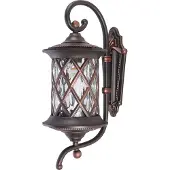 Lyora Applique d'extérieur LANTERN en cuivre, 1xE27x60W, aluminium, dimensions : 48x20x25 cm, IP23, Nowodvorski Lighting