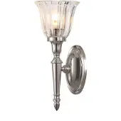 Elstead Lighting Applique de salle de bain Dryden, nickel poli, 1xG9x3W, laiton, dim. : 33x14x14 cm, IP44, Elstead