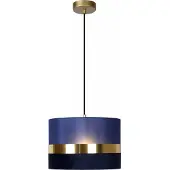 Lucide Lampe pendante en bleu marine avec éléments dorés EXTRAVAGANZA 1xE27 40W