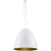 Lyora Lampe suspendue blanche Egg L Ø 55 cm