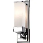 Elstead Lighting Applique de salle de bains Cambridge, chrome poli, 1xG9x3W, laiton, dim. : 36x12x11,2 cm, IP44, Elstead