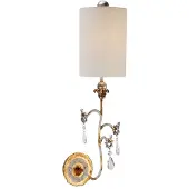 Elstead Lighting Applique décorative Tivoli, patine dorée et crème, 1xE27x60W, métal, dim. : 68,6 x 19,1 x 18,1 cm, IP20,