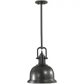 Elstead Lighting Suspension Parker Place, brun foncé, 1xE27x60W, métal, dimensions : 120,6 x 33 x 33 cm, IP20, Feiss