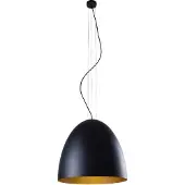 Lyora Lampe suspendue noire Egg L Ø 55 cm