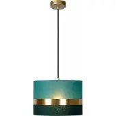 Lucide Suspension EXTRAVAGANZA vert-turquoise 1xE27x40W en tissu, dimensions : 152,5 x 30 x 30 cm, IP20,