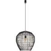 Nowodvorski Lighting Suspension HAITI M noire 1xE27x25W en bambou, dimensions : 160x50x50 cm, IP20, Lighting