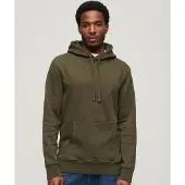 Superdry pour homme. M2013518A Sweat-shirt imprimé micrologo vert (S), Casuel, Coton, Manche longue