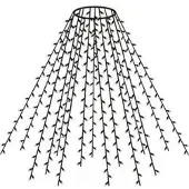 Aa FHS LED éclairage d'arbre 15 brins rideau d'arbre 480 ww LEDs brin longueur 3,2m