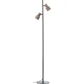 Brilliant Lampadaire 140 cm, gris Cadiz, IP20, GU10 Compatible avec les ampoules LED