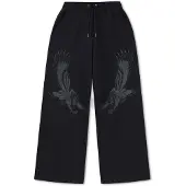 Ed Hardy Pantalon 'Flying Eagle' gris foncé / noir