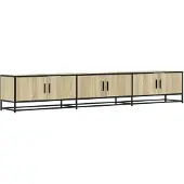 vidaXL Armoire TV Chêne Sonoma 240x35x41 cm Bois composite