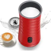OEM Mousseur à lait électrique, 4 modes, intérieur antiadhésif, rouge