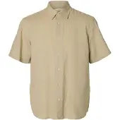 Selected Chemise 'SLHCLAY' beige foncé