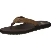 Quiksilver Sandales pour homme CARVER SUEDE CORE, pointure : 44, couleur : marron 1
