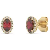 Diam Addict Boucles d'oreilles jaune / rouge